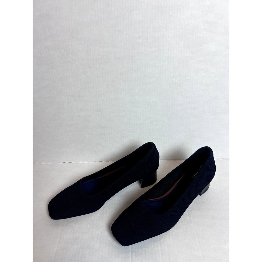 VIVAIA Melody 2.0 Navy Square Toe Chunky Heel